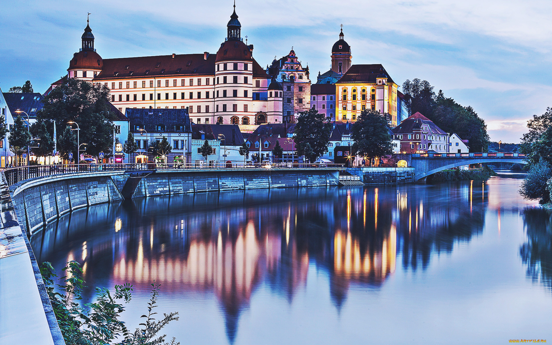 neuburg castle, bavaria, germany, ,  , neuburg, castle